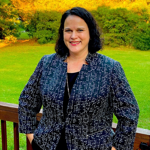 Black and White Open Front Jacket - Picture 1 of 5